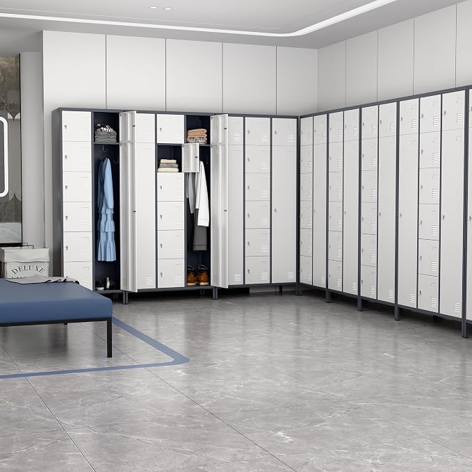 METAN Metal Locker for School Office Gym Bedroom, 10 Doors Steel Storage Locker - Image 8