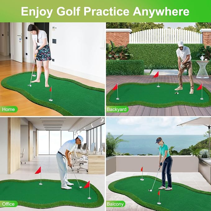Golf Putting Green, Large Golf Putting Mat - Image 7