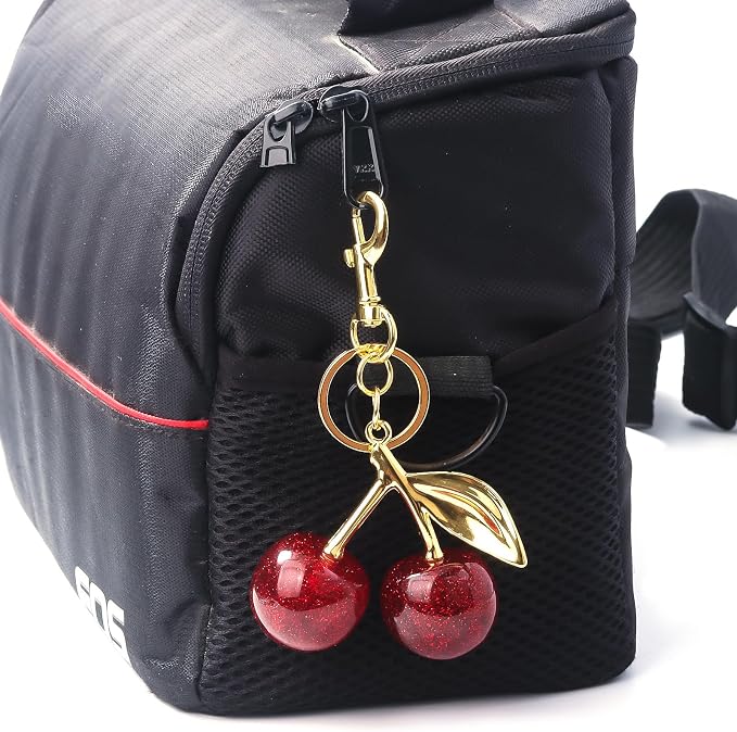 Fruit Bag Charm Purse Charms Keychain Strawberry Cherry Accessories Keychain - Image 9