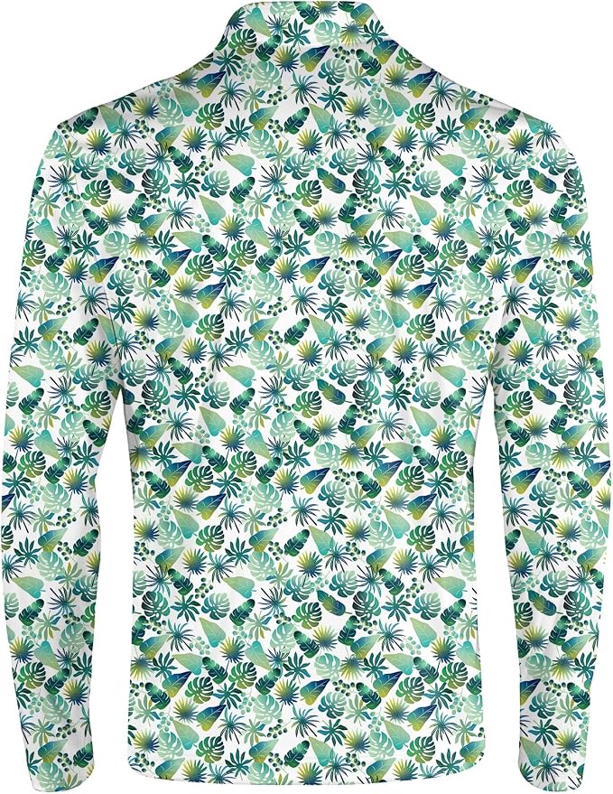 Men's Long Sleeve Golf Shirt Quick Dry 3 Button Work Fishing Outdoor Casual - Image 4