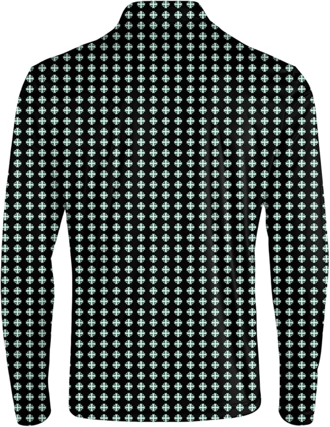 Men's Long Sleeve Golf Shirt Quick Dry 3 Button Work Fishing Outdoor Casual - Image 4