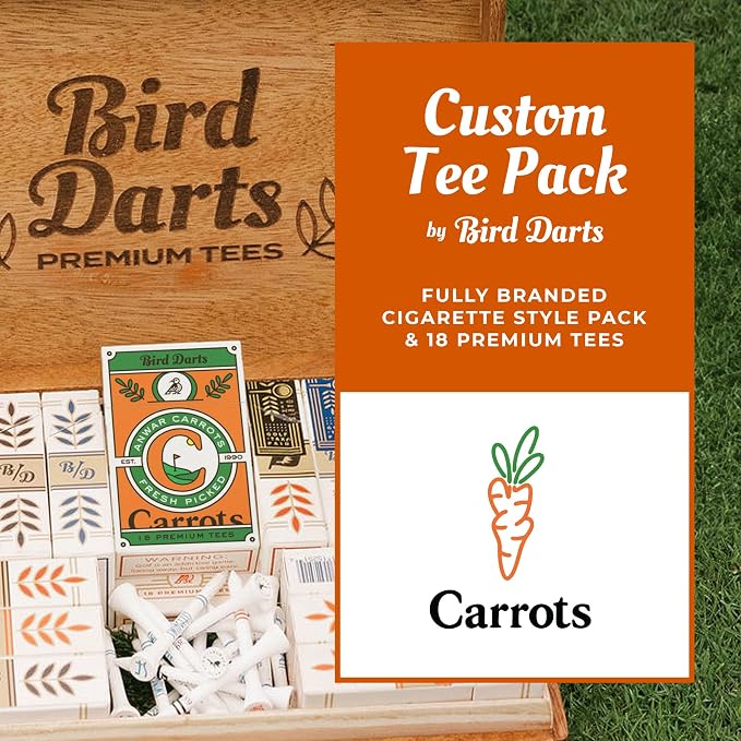 x Carrots by Anwar Carrots Limited Edition Premium Bamboo Wood Golf Tees - Image 6