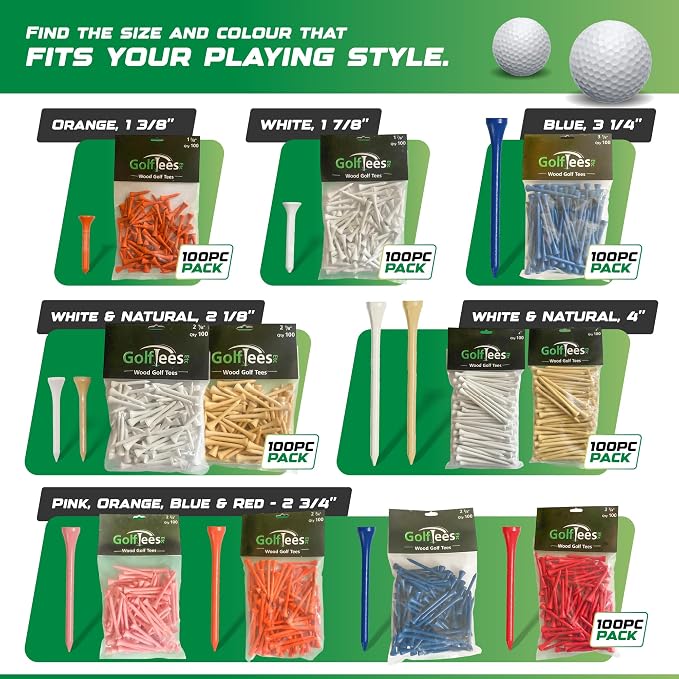 Wood Golf Tees - Standard Golf Tees - Image 8
