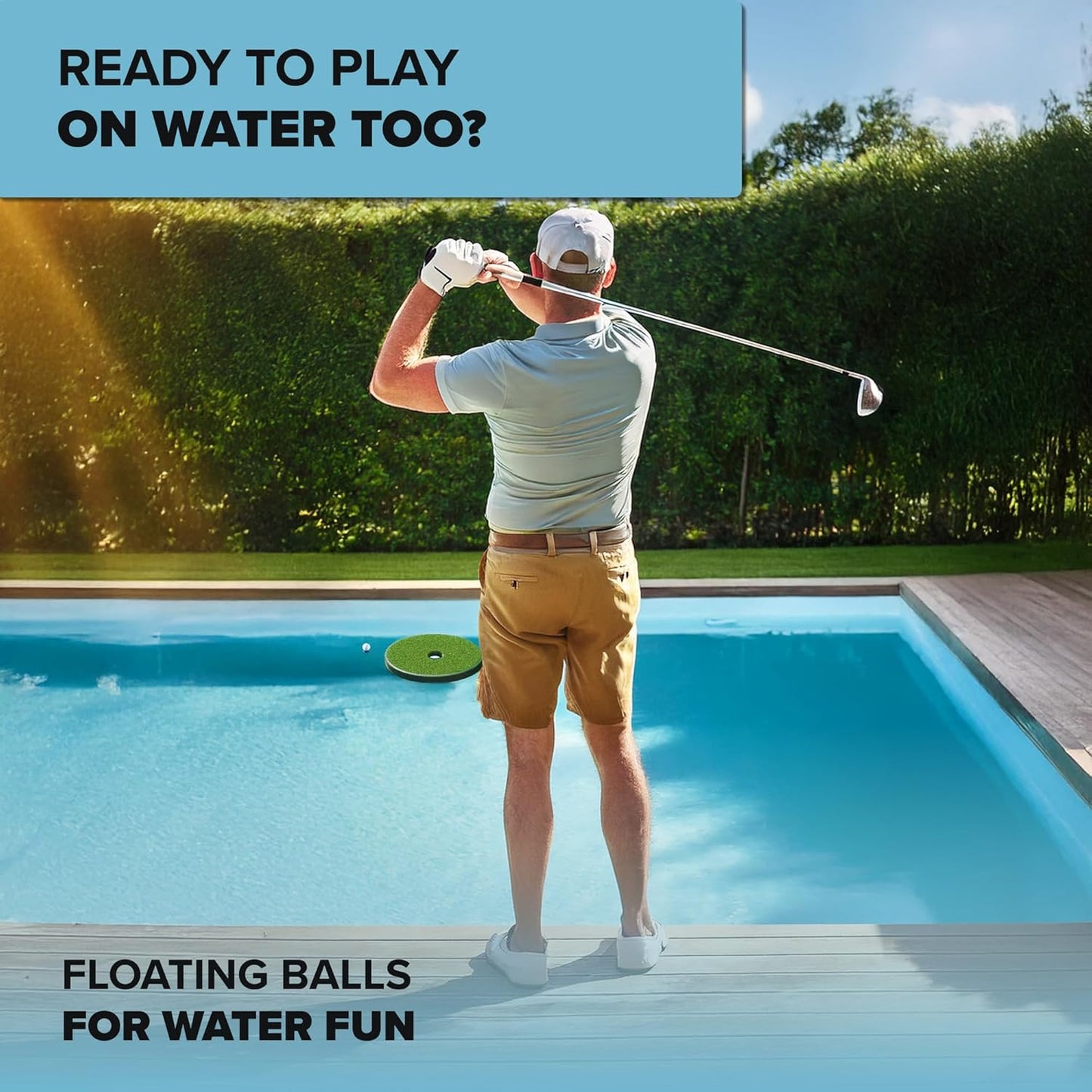 HydroStar Floating Golf Balls – Lightweight Golf Balls for Water Hazards & Pool Practice - Golf Balls That Float in Water