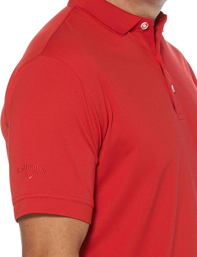 Callaway Mens Short Sleeve Ottoman Performance Golf Polo - Image 3