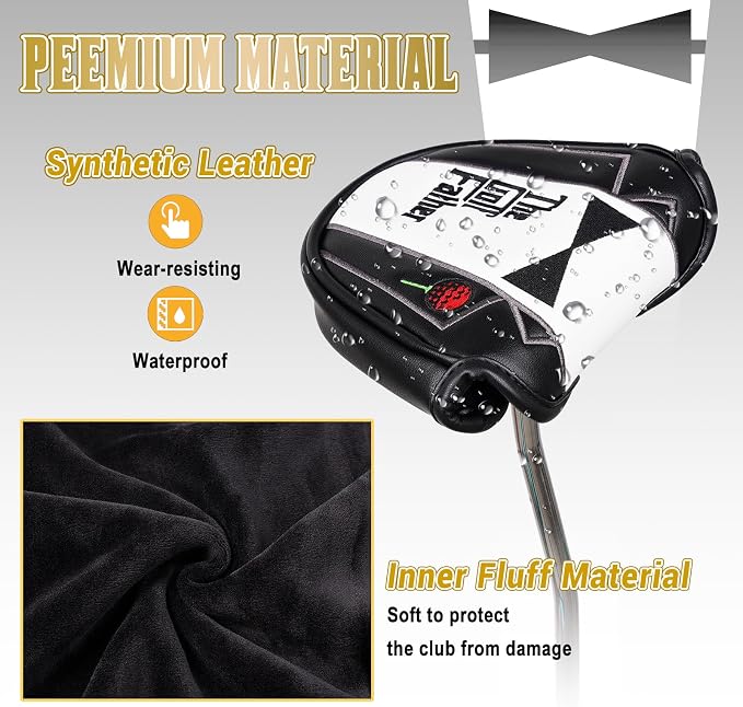 The Golf Father Golf Club Covers, Driver Fairway Hybrid Headcover, Funny Putter - Image 6