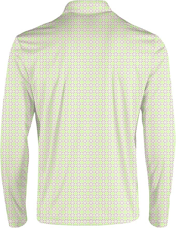 Men's Long Sleeve Golf Shirt Quick Dry 3 Button Work Fishing Outdoor Casual - Image 4