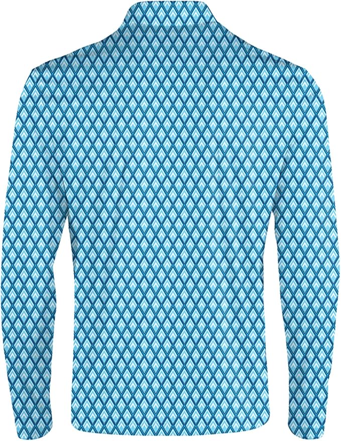 Men's Long Sleeve Golf Shirt Quick Dry 3 Button Work Fishing Outdoor Casual - Image 4
