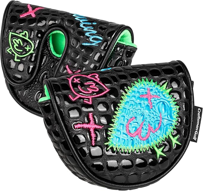 Craftsman Golf DF3 Putter Cover Golf Headcover Center Shaft Birdie Design OZ1 - Image 9