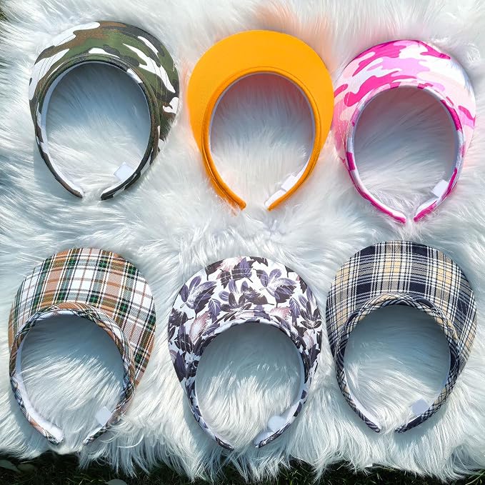 3 Pack Sports Sun Visor Hat Women Men Adjustable Clip On Visors Outdoor Golf - Image 6