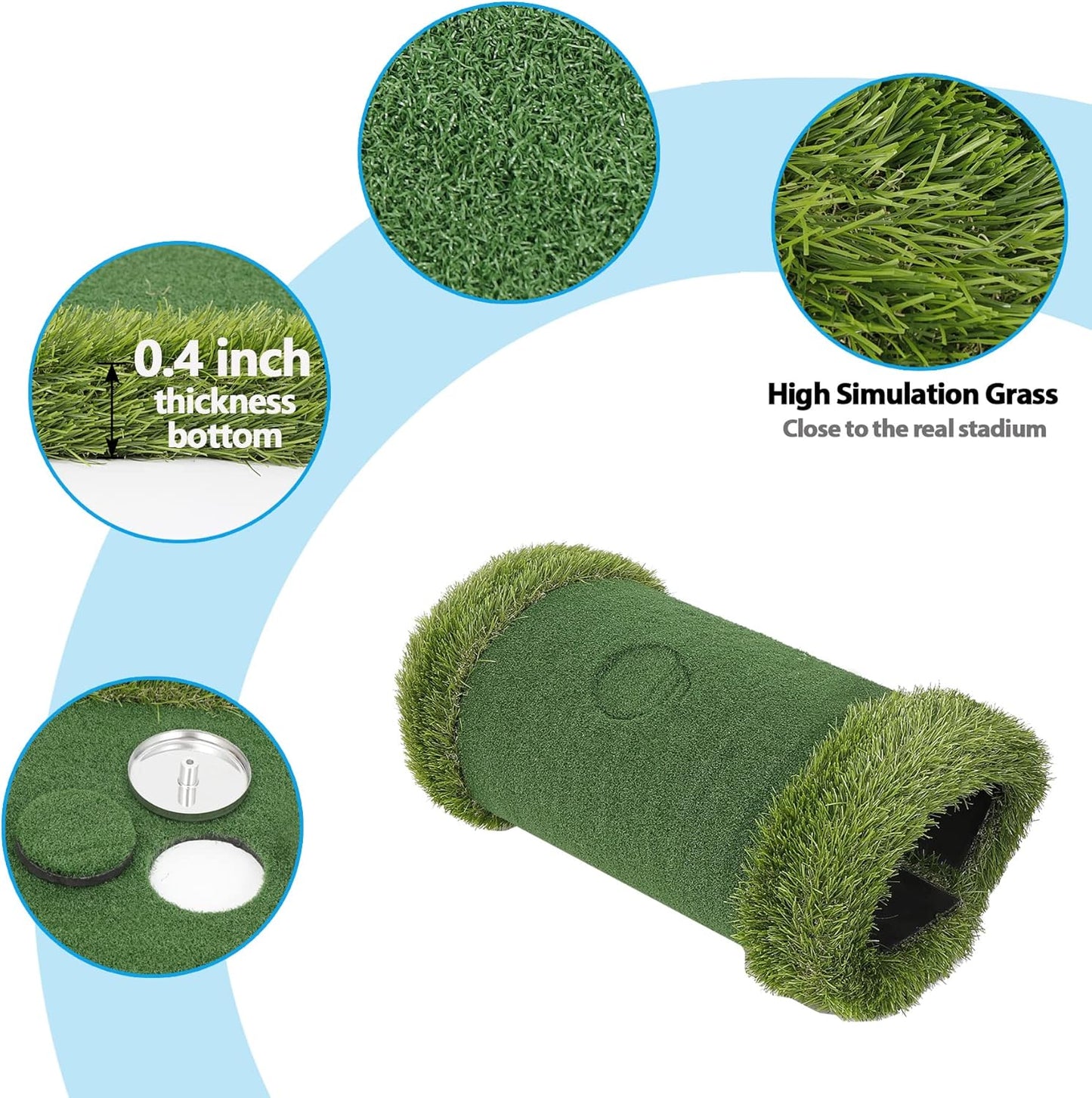HSM Floating Golf Green for Pool,Floating Chipping Green, Funny Pool Golf Game in Pool/Water/Outdoor Golf Putting Mats Training Accessories for Pool Game