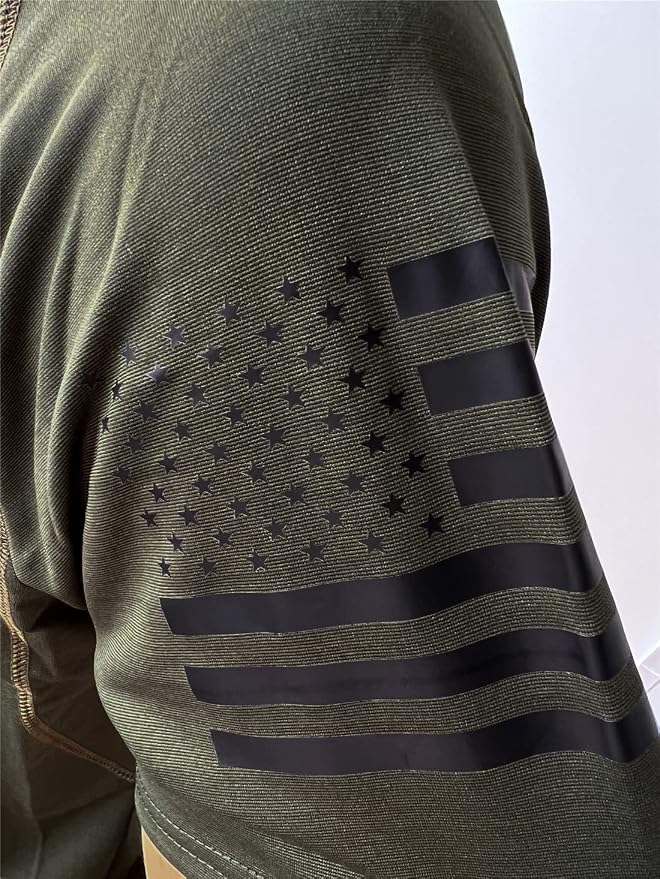 HARGLESMAN Men's 1776 Independence Day American Flag Short Sleeve Polo Golft - Image 6