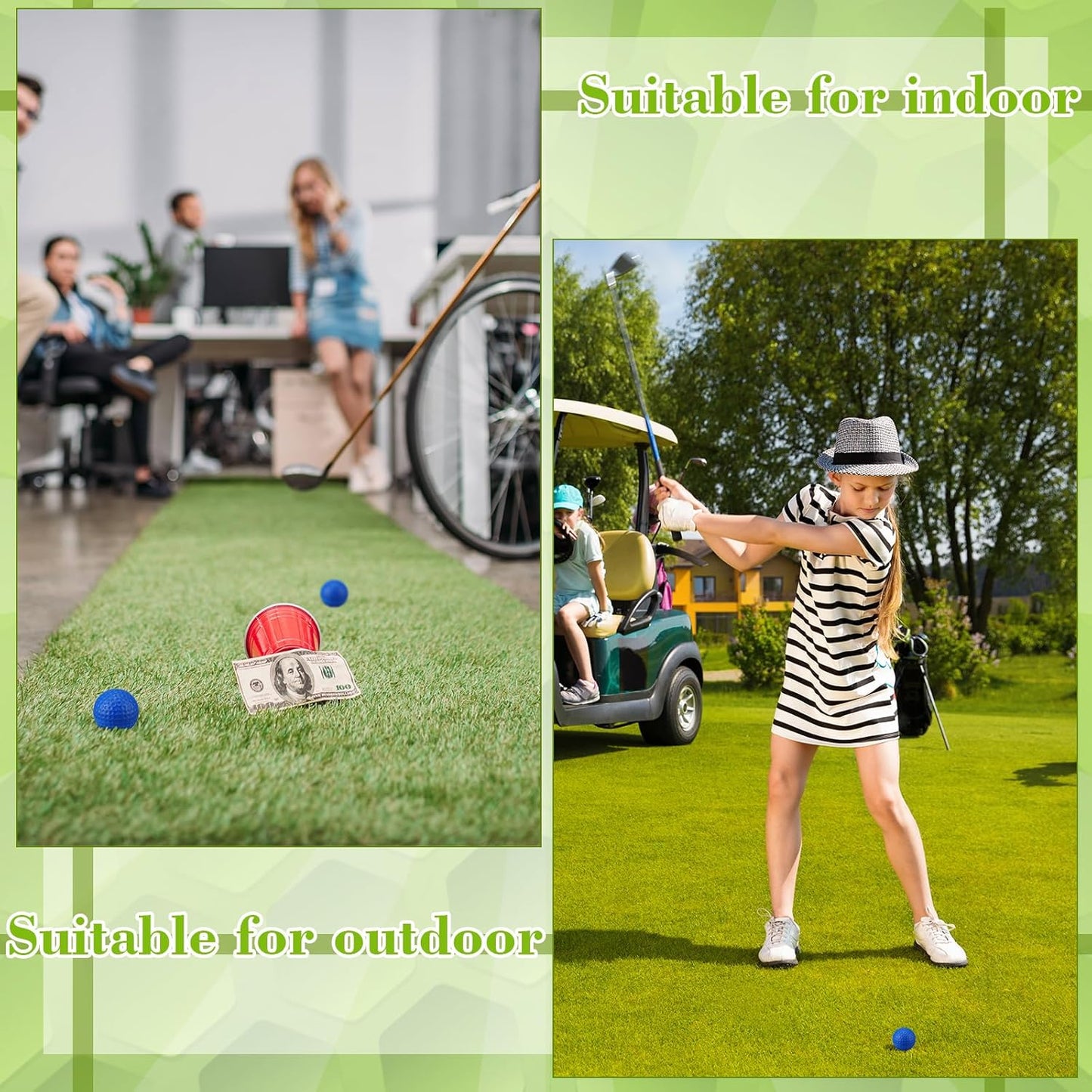 12 Pcs Foam Golf Practice Balls Soft Foam Balls for Golf Practice Realistic Feel and Flight Sport Training