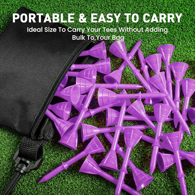 Golf Tees Plastic 3 1/4 inch Unbreakable 30 Pack - Image 7