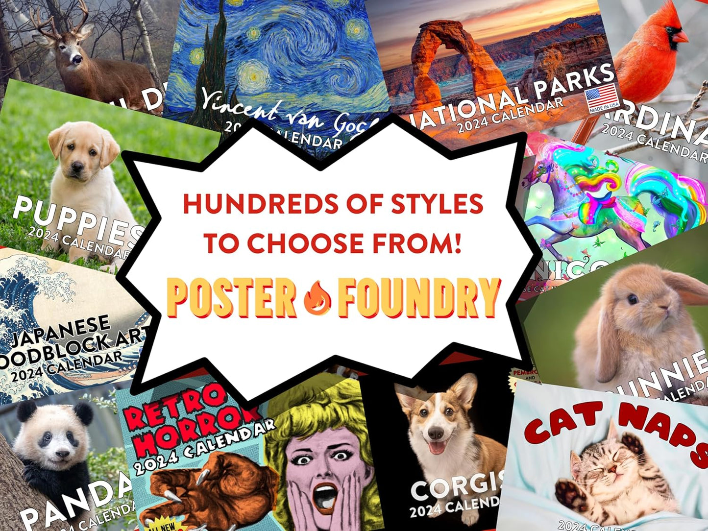 Ireland Calendar 2026 Irish Gifts Monthly Wall Calender 12 Month | American Made In The USA