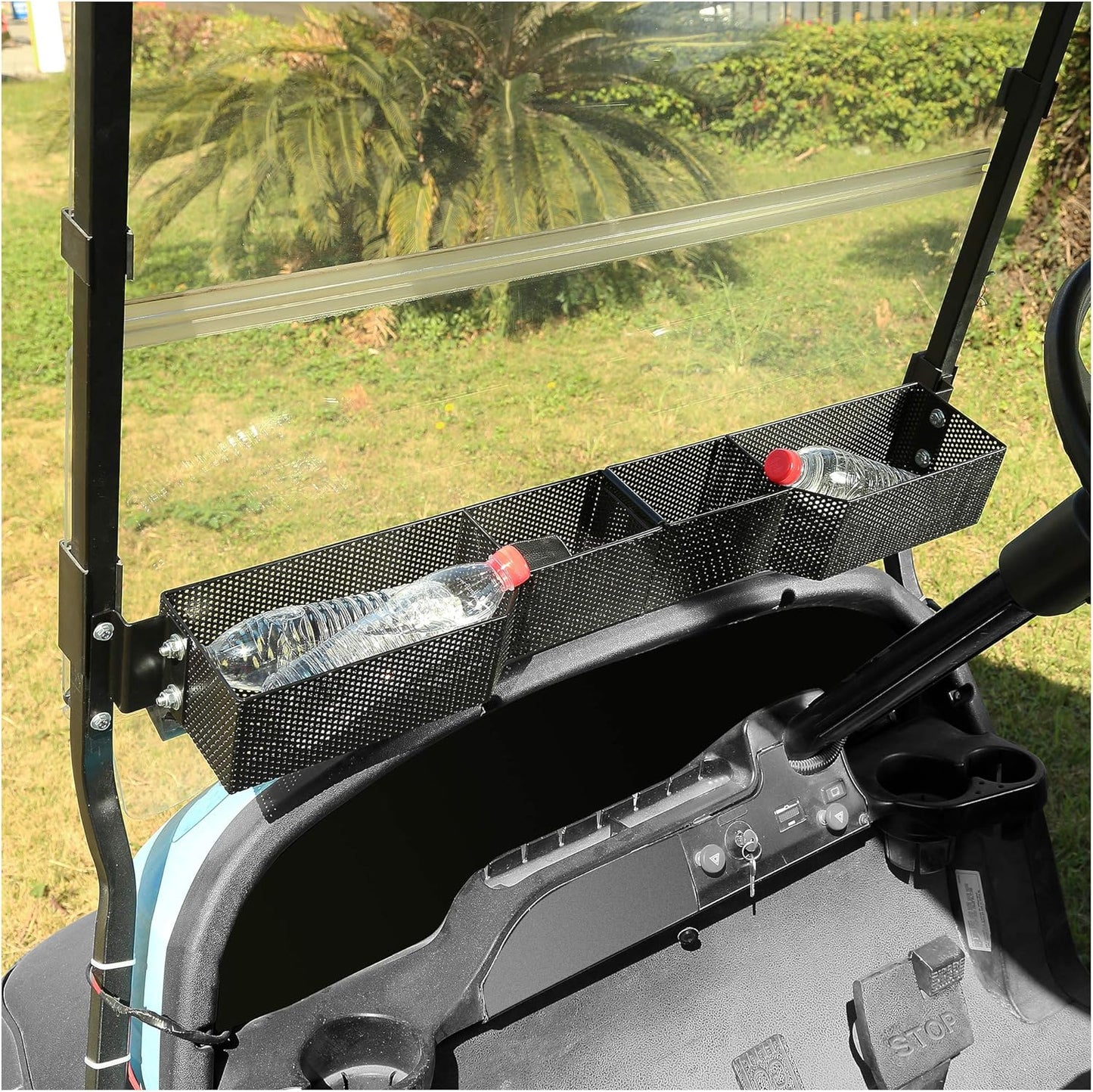 10L0L Golf Cart Front Inner Basket for Club Car DS & Precedent 2001-up Electric & Gas, Heavy Steel Mesh Basket Storage Tray
