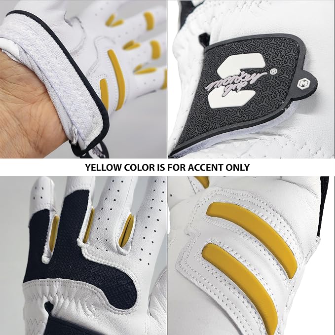 MONKEY GRIP Golf Glove Nonslip No Slice Pad Premium Cabretta Leather Power Good - Image 5