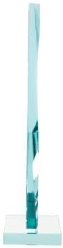 6" Jade Pyramid Crystal Award - Image 3