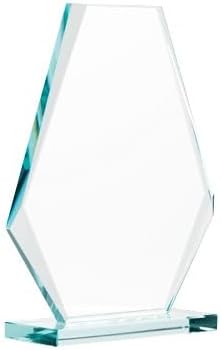 6" Jade Pyramid Crystal Award - Image 4