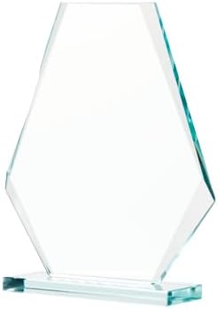 6" Jade Pyramid Crystal Award - Image 2
