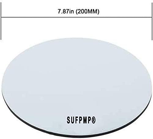 Mouse Pad Black White Polka Dot, Round Mousepad, Non-Slip Rubber Base Mouse Mat - Image 2