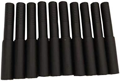 10pcs Golf Club Graphite Shaft Extender for Driver, Fairway Wood, Hybrid - 102mm/4in, 50mm/1.97in, 0.595in, 0.49in, 8g Each - Black, Ambidextrous, Regular Flex