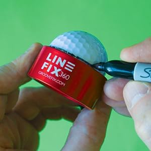 LineFix360 Golf Ball Alignment Marker – Precision 360° Line Tool - Image 9