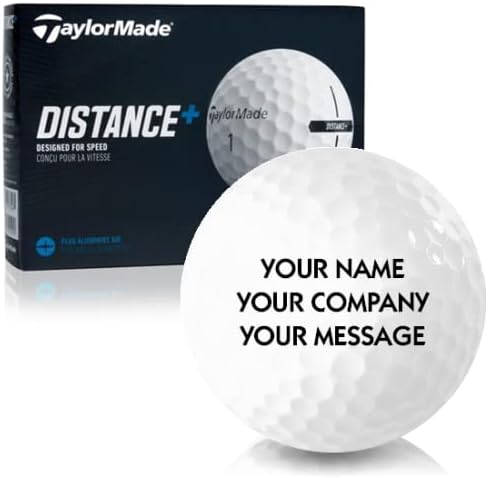 TaylorMade Distance+ Personalized Golf Balls by TaylorMadeGolfCompany