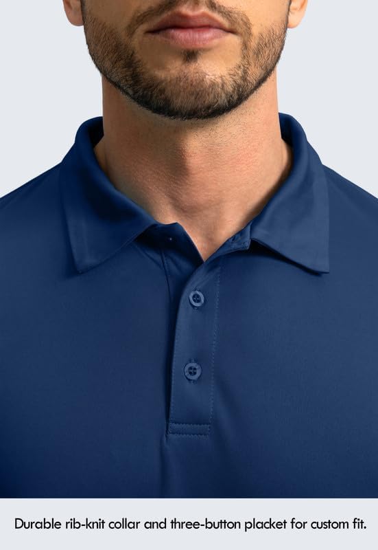 Men's Polo Shirt Long Sleeve Golf Shirts Lightweight UPF 50+ Sun Protection - Image 5