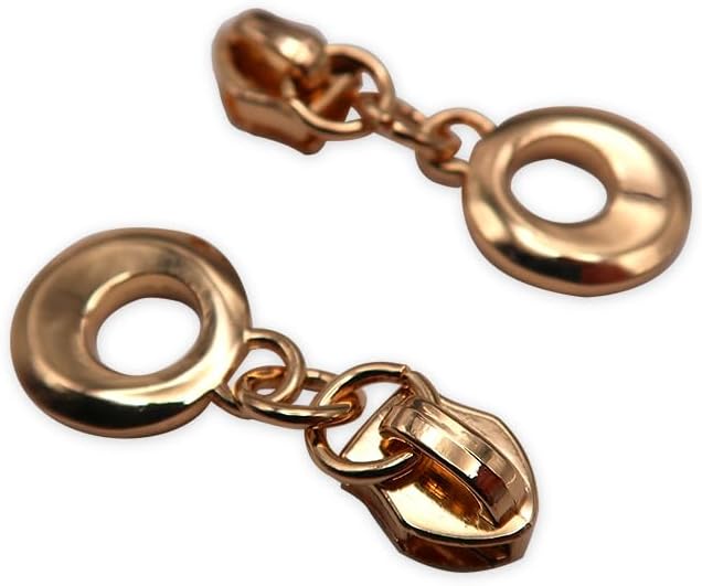 HOLSHUN #5 Zipper Sliders Zipper Pull 30pcs Bulk Heavy Duty Metal Gold Cat Eye Pulls for #5 Nylon Coil Zippers Replacement #5 Sliders for Luggage Luxury Bag Hardware Luggage & DIY Craft Supplies