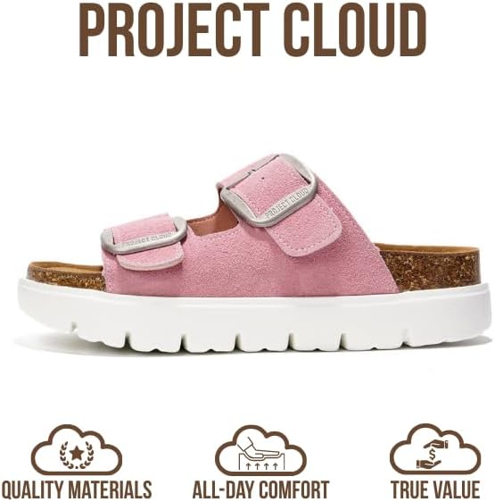 Project Cloud Genuine Leather Platform Sandals Women Footwear - Image 3