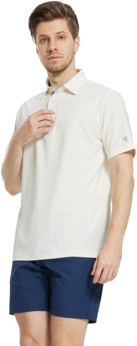 Mens Polo Shirts Short and Long Sleeve Casual Solid Stylish Dry Fit Performance - Image 2