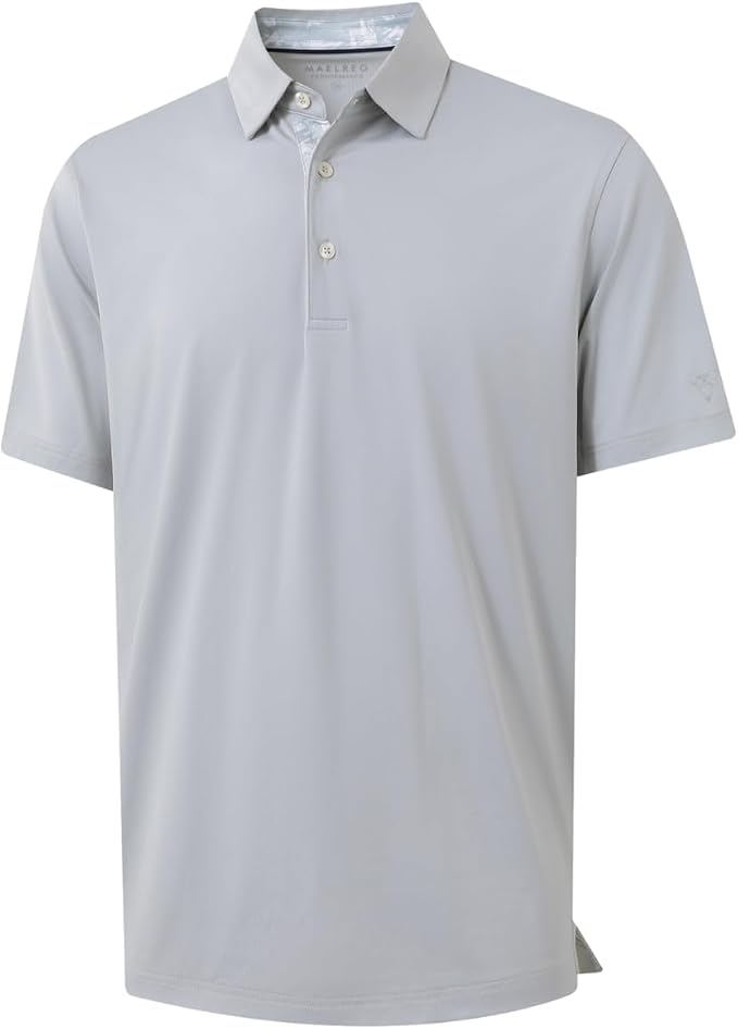 Mens Polo Shirts Short and Long Sleeve Casual Solid Stylish Dry Fit Performance by MAELREG