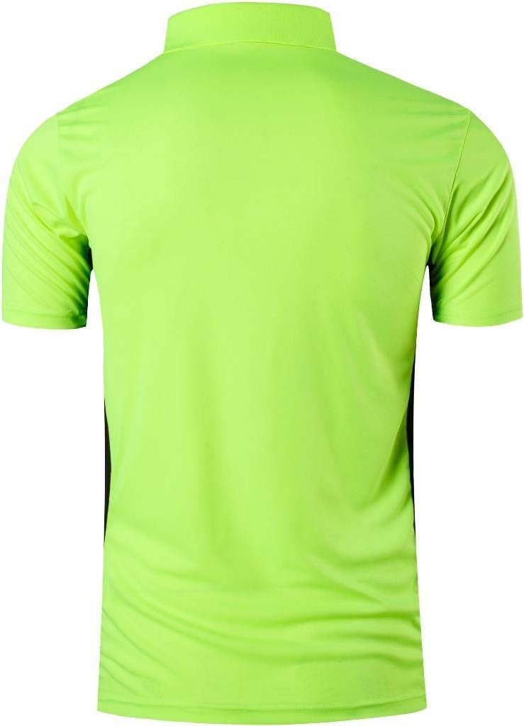 jeansian Men's Sport Outdoor Quick Dry Fit Short Sleeves Polo Tee Shirt Tshirt T-Shirt Tops Golf Tennis Bowling LSL195