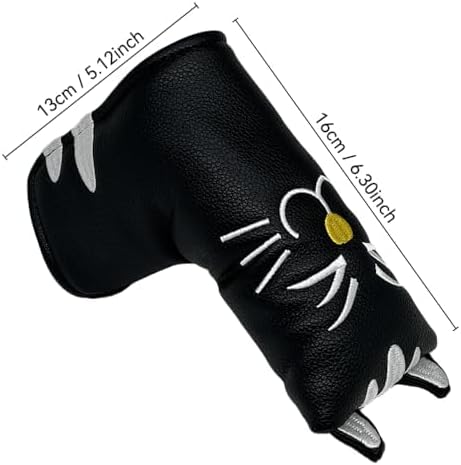 Golf Kitty Head Cover Golf Club White Leather Headcovers 1pc/4pcs Set Fits - Image 8
