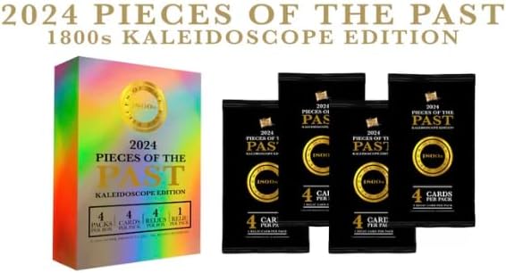 2024 Pieces of the Past 1800s Kaleidoscope Edition: 4 Packs, 4 Trapped Relics (Washington, Einstein, Van Gogh & More!), Rainbow Parallels & Signed Item Redemptions
