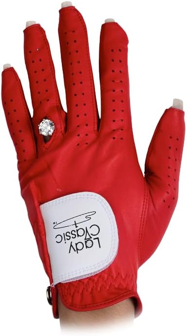 Women’s Left for Right Handed Golfers Golf Glove for Nails and Rings | Contour by LadyClassic