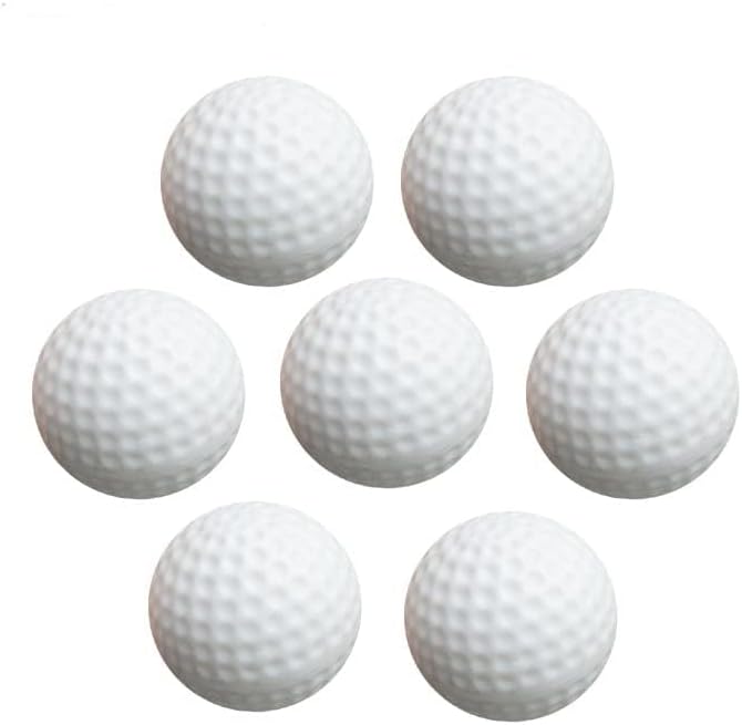 White Hollow Practice Golf Balls Plastic 12Pcs, 42mm Plastic Golf Training - Image 2