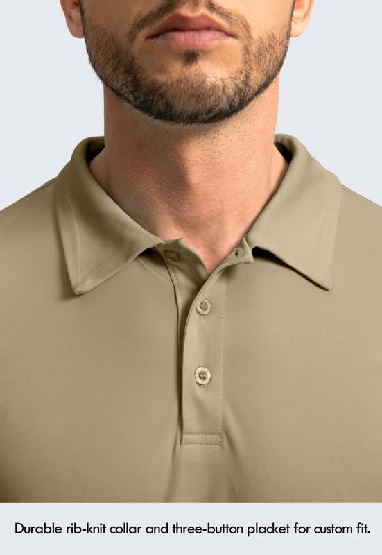 Men's Polo Shirt Long Sleeve Golf Shirts Lightweight UPF 50+ Sun Protection - Image 4