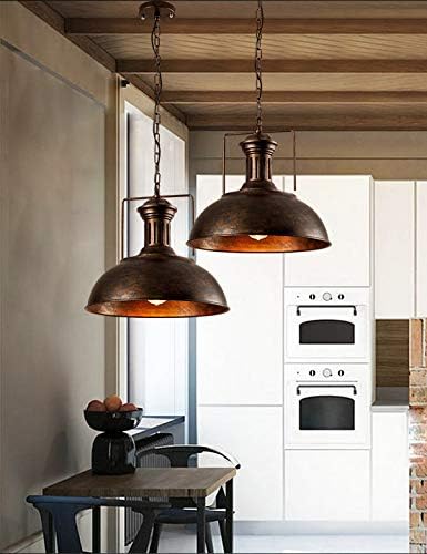 Industrial Nautical Barn Pendant Light Single with Rustic Dome Bowl Shape Mounted Fixture Ceiling Lamp Chandelier