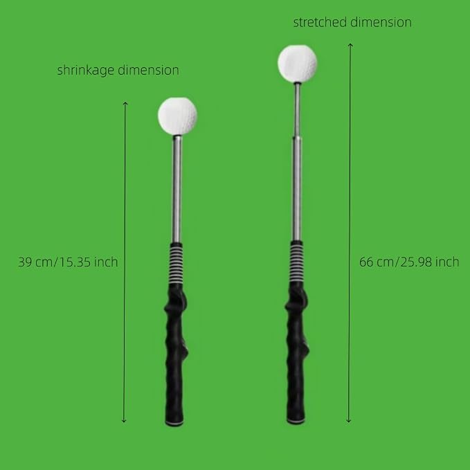1 Piece Golf Swing Trainer, Retractable Training Aid, Golf Grip Trainer - Image 2