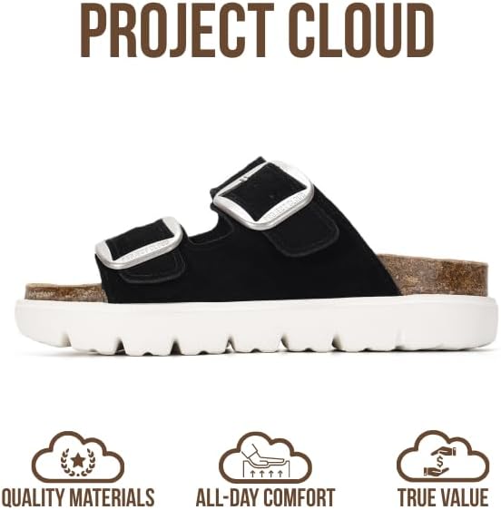Project Cloud Genuine Leather Platform Sandals Women Footwear - Image 3