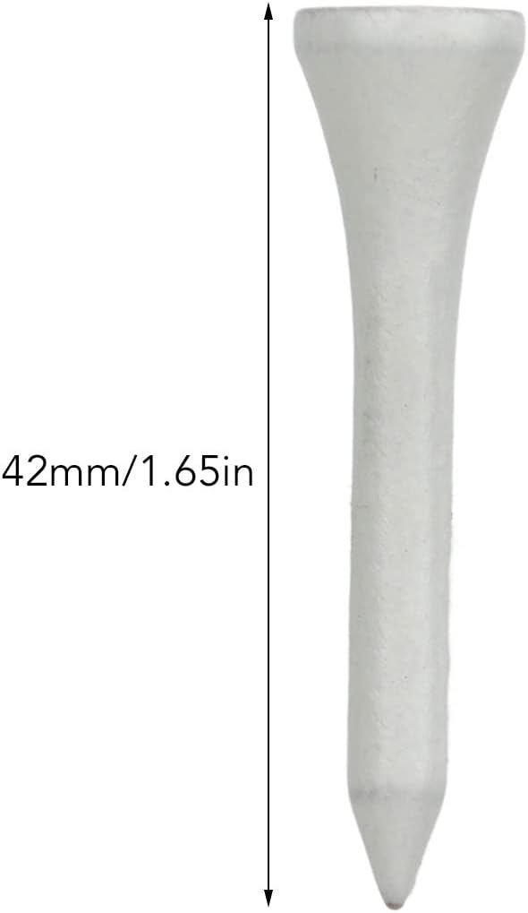 50Pcs Golf Tees, Wooden Practice Golf Tees White Long Ball Base Set Kit - Image 3