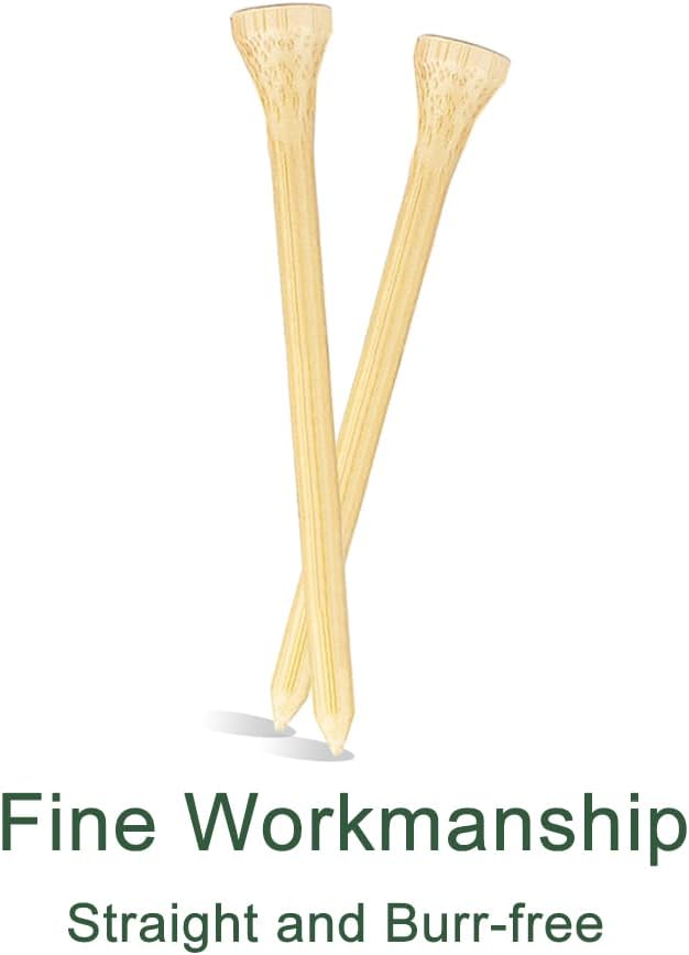 110 Pcs Bamboo Golf Tees 3 1/4 Inch, Friendly Biodegradable, Long and Tall Golf - Image 4