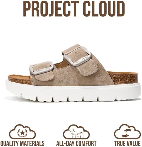 Project Cloud Genuine Leather Platform Sandals Women Footwear - Image 3