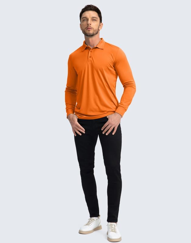 Men's Polo Shirt Long Sleeve Golf Shirts Lightweight UPF 50+ Sun Protection - Image 6