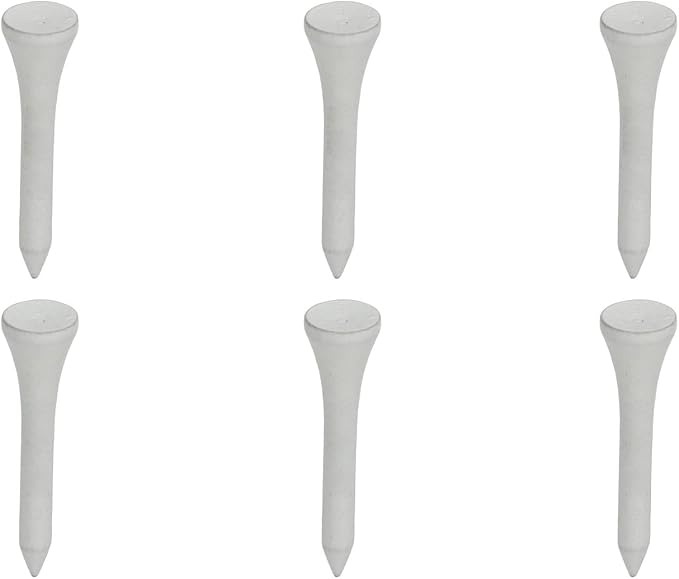 50Pcs Golf Tees, Wooden Practice Golf Tees White Long Ball Base Set Kit by POENVFPO