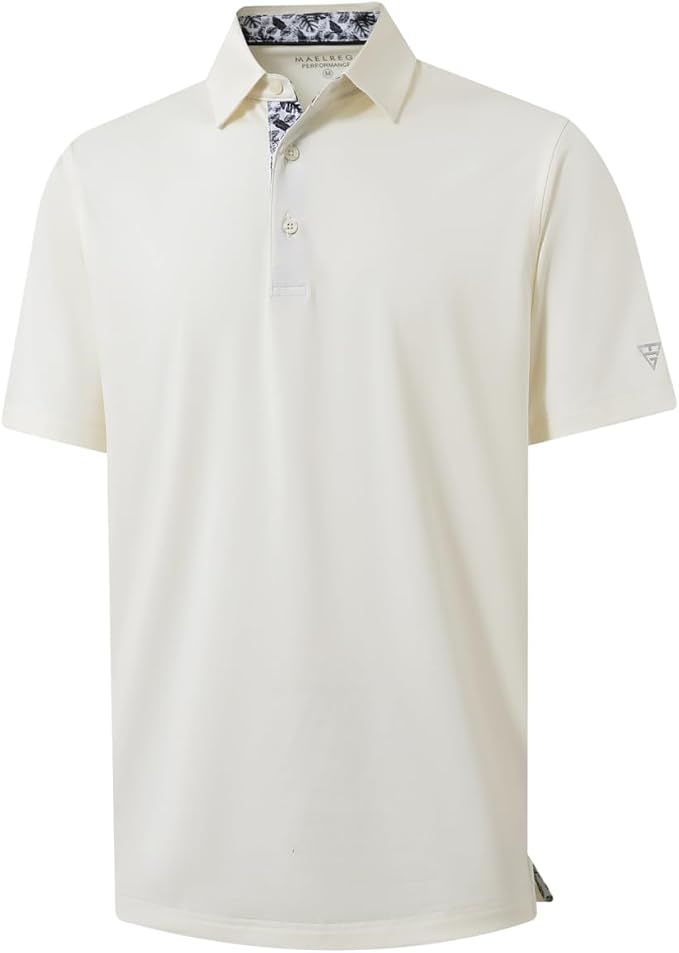 Mens Polo Shirts Short and Long Sleeve Casual Solid Stylish Dry Fit Performance by MAELREG