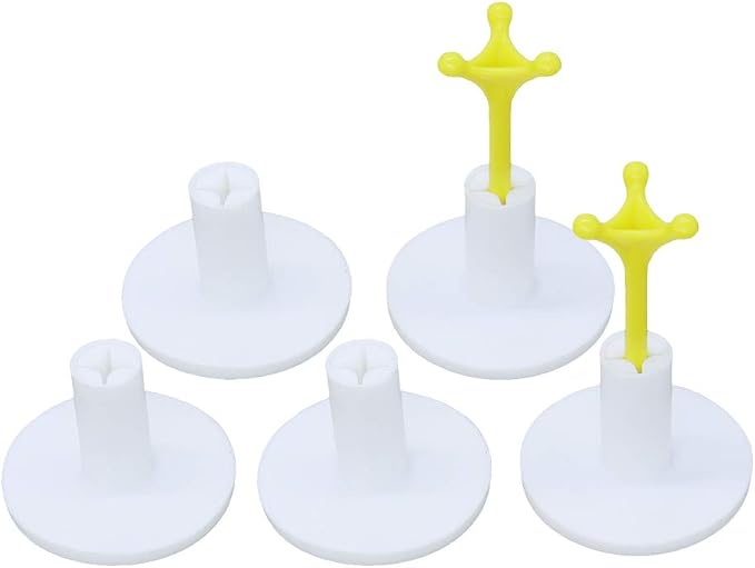 Golf Rubber Tee Holder Set for Golf Driving Range Tee Practice Tool Pack of 5 - Image 8
