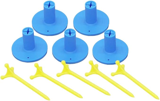 Golf Rubber Tee Holder Set for Golf Driving Range Tee Practice Tool Pack of 5 - Image 7